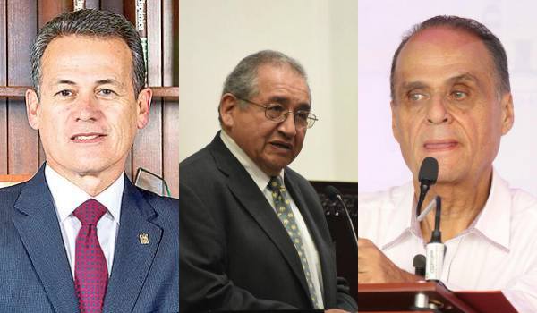 Adolfo Pontigo, Ricardo Baptista y Humberto Veras Godoy.