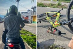 Ciclista es atropellado en ciclovía de Pachuca; motociclista huye