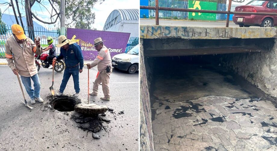 Pachuca refuerza limpieza de drenes y llama a no tirar basura en la calle