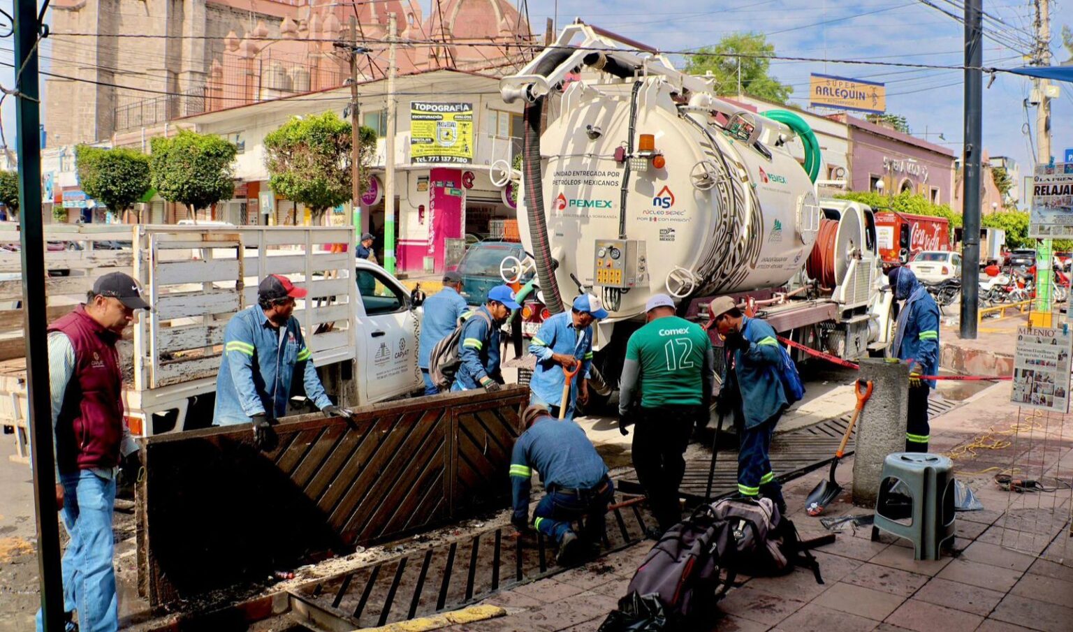 Tula refuerza limpieza de alcantarillas para prevenir inundaciones