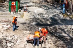 Avanza obra para reubicar a ambulantes del centro de Pachuca