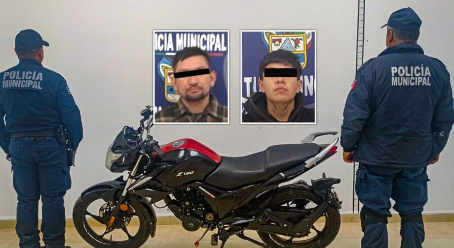 Operativos en Tulancingo dejan dos detenidos y recuperación de motos robadas