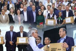 SEPH entrega 520 computadoras a maestros tras daños por lluvias de octubre en Hidalgo