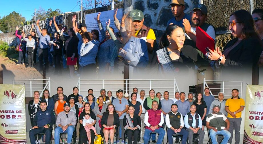 Tulancingo: Lorena García supervisa red eléctrica concluida en Huajomulco