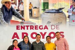 Despacho del Gobernador entrega herramientas y tinacos a familias de la Otomí-Tepehua