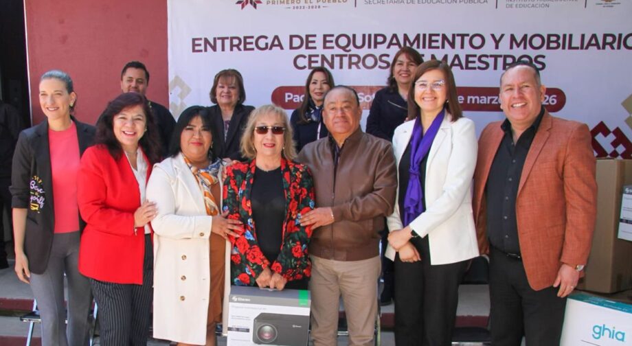 Hidalgo fortalece formación docente con entrega de equipamiento