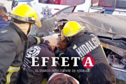 Brutal choque en la Pachuca-Actopan: rescatan a hombre prensado