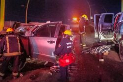 Siete heridos y un fallecido, el saldo del choque en la Supervía Colosio de Pachuca