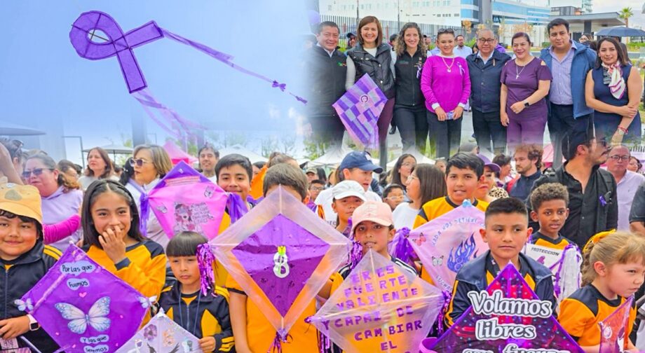 Papalotes por la igualdad: SEPH conmemora el 8M con estudiantes en el Parque Cultural Hidalguense