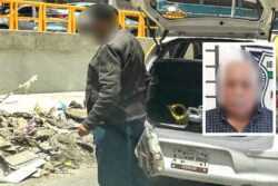 ¡Lo cachan tirando basura! Detienen a taxista en Pachuca tras denuncia ciudadana