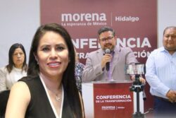 Morena Hidalgo respalda a Simey Olvera tras error en frase de Benito Juárez