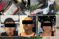 Caen tres presuntos implicados en robo de motocicletas; recuperan dos unidades en Tizayuca