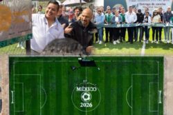 San Agustín Tlaxiaca inaugura su primera cancha profesional de futbol 11