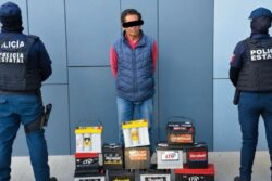 Recuperan 13 acumuladores robados en Mineral de la Reforma y detienen a un presunto implicado
