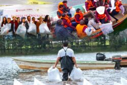 Saderh entrega apoyos al campo y libera 800 mil alevines en Acaxochitlán