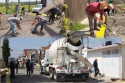 Tepeji entrega material para pavimentar vialidad en Vista Hermosa La Romera