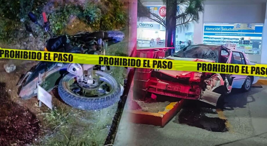 Madrugada trágica: dos jóvenes mueren en accidentes sobre el bulevar Colosio de Pachuca