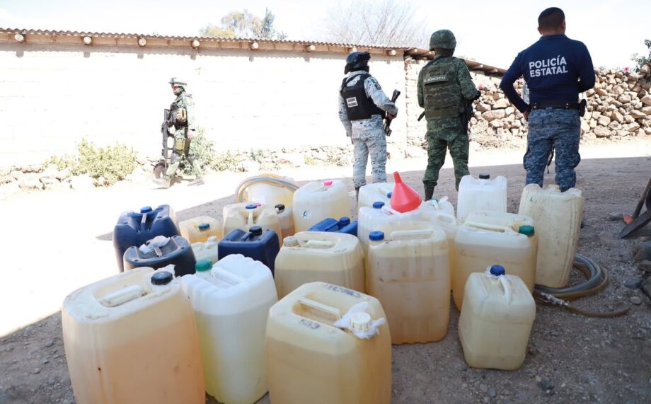 Hidalgo, segundo lugar nacional en aseguramiento de hidrocarburo durante 2025