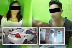 Cae pareja tras presunto asalto a comercio en Tizayuca