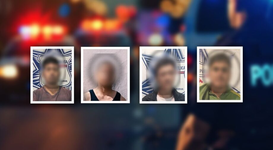 Caen cuatro en Mineral de la Reforma; uno era buscado por violación