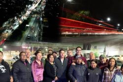 Pachuca ilumina 11.8 kilómetros del bulevar Felipe Ángeles con 562 luminarias LED
