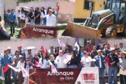 Ajacuba: Zitlaly Zúñiga pone en marcha pavimentación en la colonia La Presa