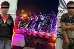 Robo de motocicleta desata operativo en Tizayuca; detienen a dos y aseguran cinco unidades
