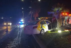 Intento de asalto a taxista provoca choque y deja dos lesionados en la Pachuca-Actopan