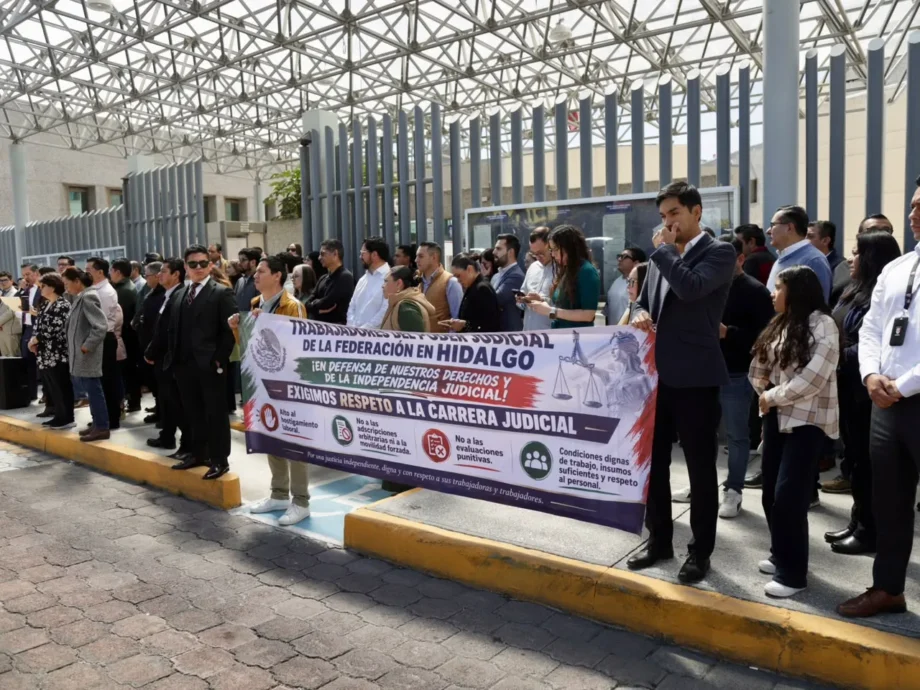 Trabajadores del Poder Judicial de la Federación en Hidalgo denuncian jornadas de hasta 14 horas y exigen más juzgados — imagen 4 Trabajadores del Poder Judicial de la Federación en Hidalgo denuncian jornadas de hasta 14 horas y exigen más juzgados —…