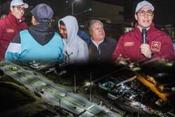 Tras 11 años de rezago, Jorge Reyes renueva alumbrado del bulevar Santa Catarina